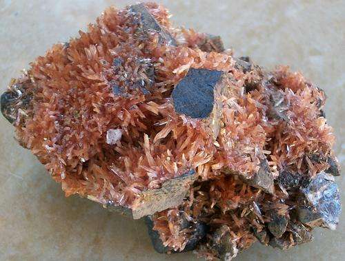 Kuruman inesite crystals on matrix-rsa-78g