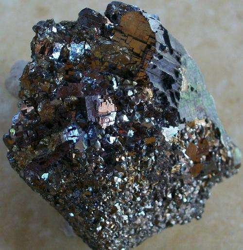 Aggeneys mine magnetite crystals on galena/chalcopyrite matrix-south africa-22g