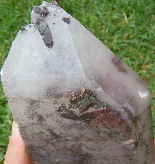 Messina arton villa mine hematite included quartz crystal-south africa-1156g