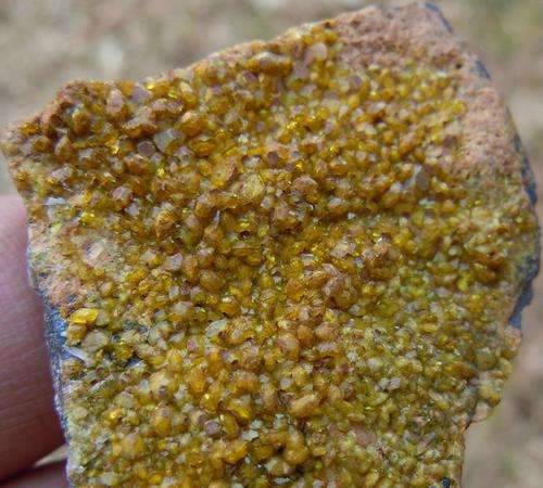 Kalahari manganese fields ettringite crystals on matrix-south africa-20g