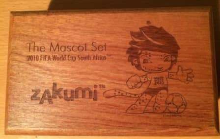 2010 Fifa World Cup South Africa Zakumi Mascot Coins