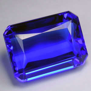 28.15Cts.BIG NICE OCTAGON TANZANITE BLUE QUARTZ
