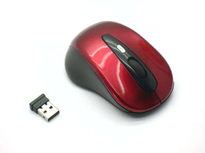 RED or BLACK 10M 2.4G USB Wireless Optical Mouse For PC/Laptop