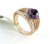# SAVE UP TO 50% # ELEGANT 18K GOLD PLATED RING, CZ DIAMOND LOWEST PRICE!!!!!