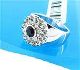 # SAVE UP TO 50% # ELEGANT 18K WHITE GOLD PLATED RING, CZ DIAMOND LOWEST PRICE!!!!!
