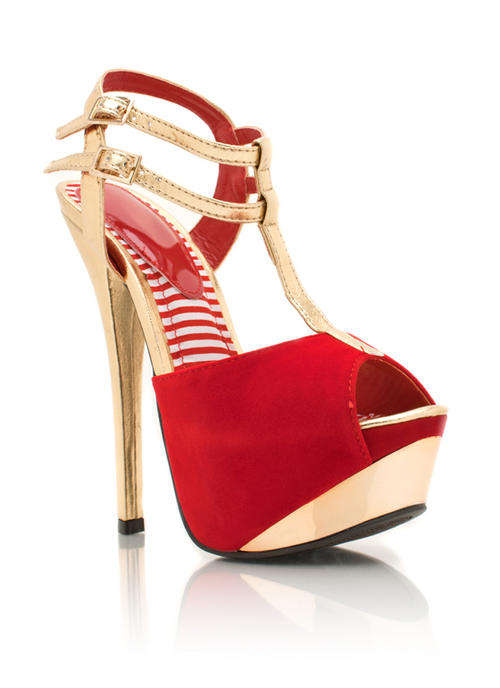 Metalic Accent Heels