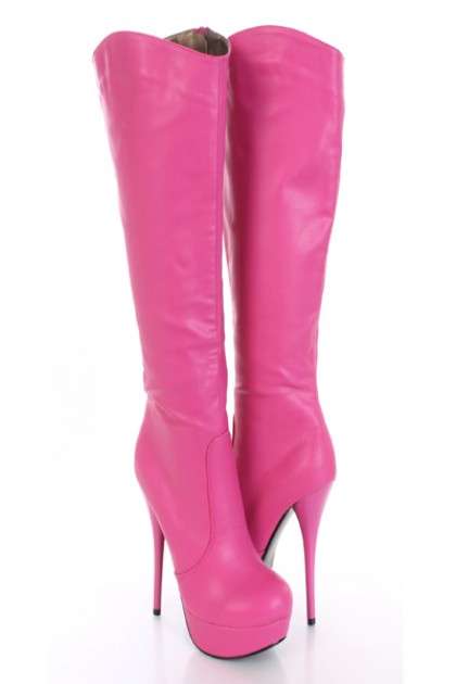 fuchsia boots