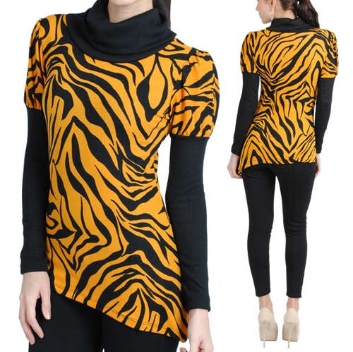 animal printed top