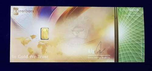 INVESTMENT 24CT GOLD 999.9 KARATBAR NOTES (RETAIL R700 ea)
