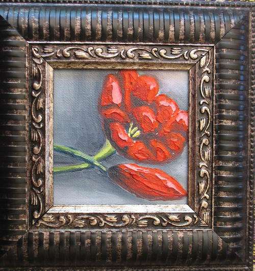Red Poppies 2-Artist- HANNAH (100x100mm)