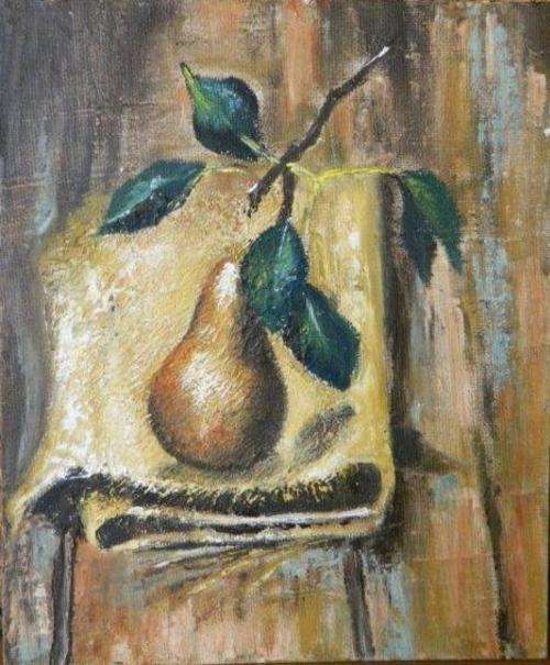 Pear- by Thea 250x300mm unframed.