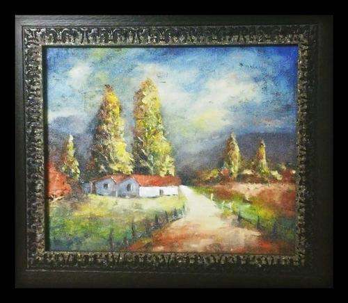 Farm Path- by Thea 390x340mm framed