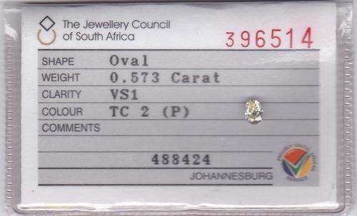 Natural diamond- Oval shaped- .00.573 Carat