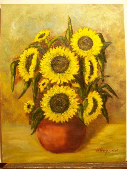 Sunflowers- 14/18"-Artist- N. Repsold