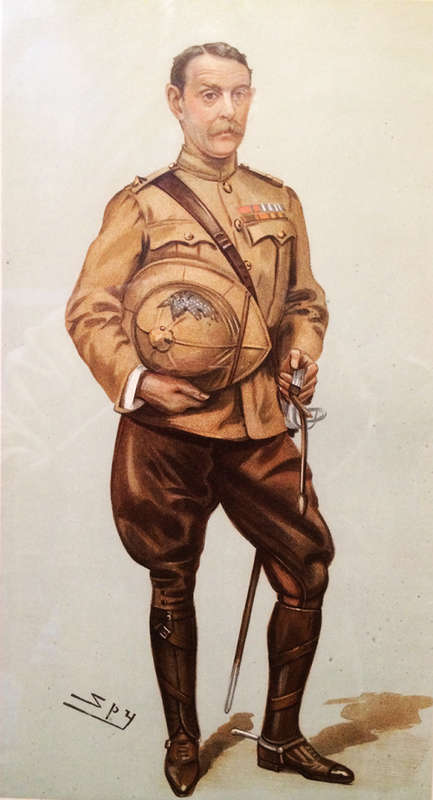 Four Boer War era Military Vanity Fair Lithographs c 1890s Framed
