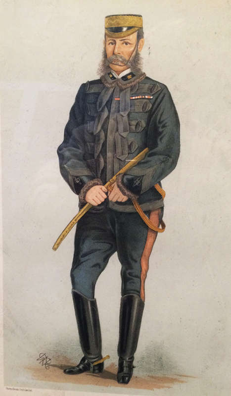 Four Boer War era Military Vanity Fair Lithographs c 1890s Framed