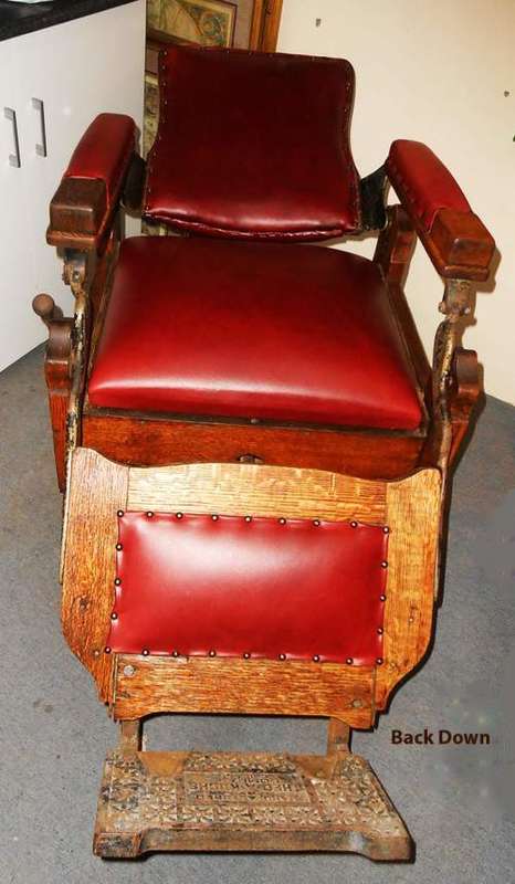Restored Antique Barber Chair from 1890s by Theo Kochs Co. Incredible!
