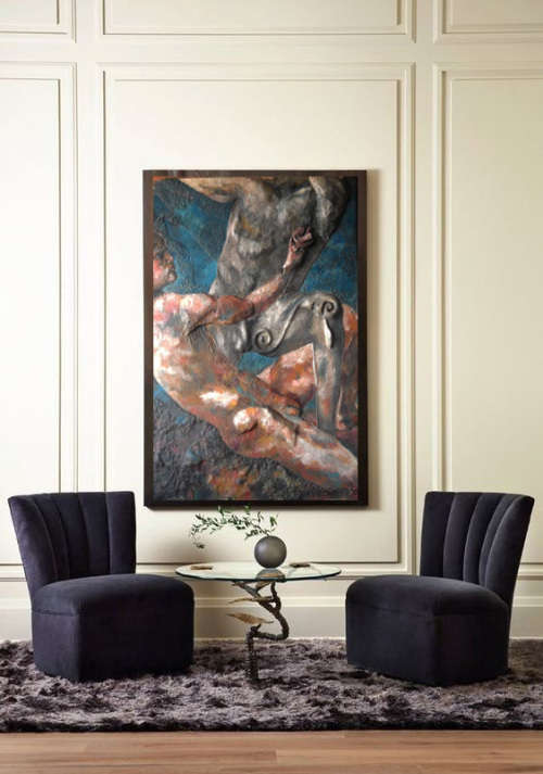 80% Off! Painting The Rape of Youth by W. Edward Pieters. 1985 Gay Interest
