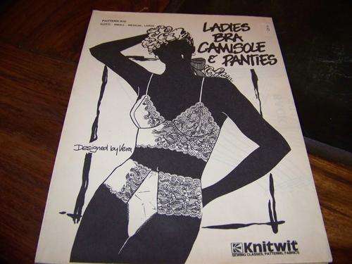 KNITWIT SEWING PATTERN 910 - LADIES BRA CAMISOLE AND PANTIES