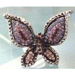 RING DIAMANTE PURPLE BUTTERFLY