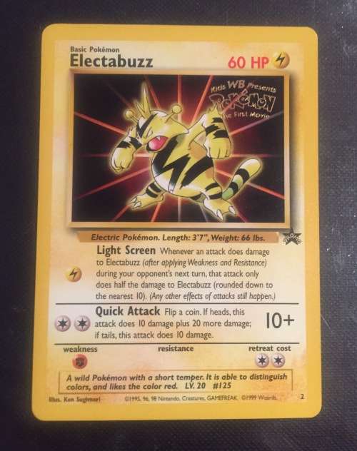 Pokemon TCG: Electabuzz #2 - The First Movie Promo