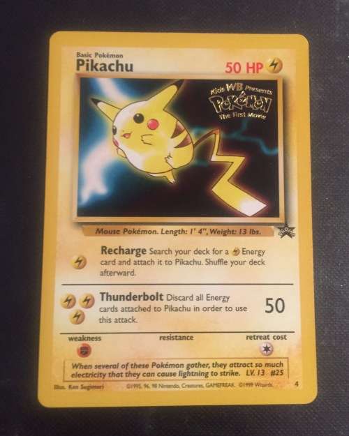 Pokemon TCG: Pikachu #4 - The First Movie Promo