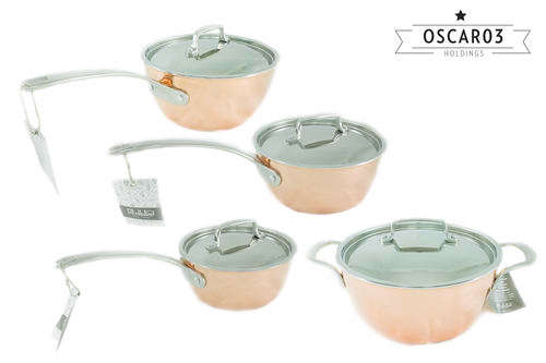 il Mulino New York cookware 8-Piece copper clad pots