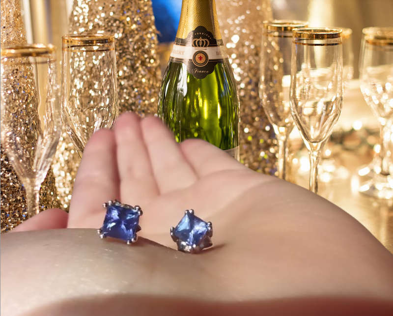 Tanzanite earrings