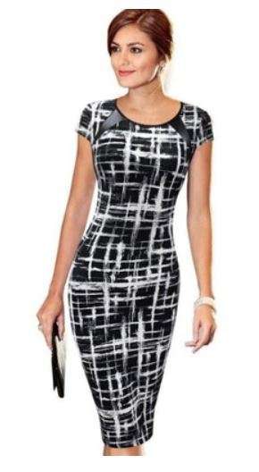 Bodycon Sexy Partido Dress - Size Large