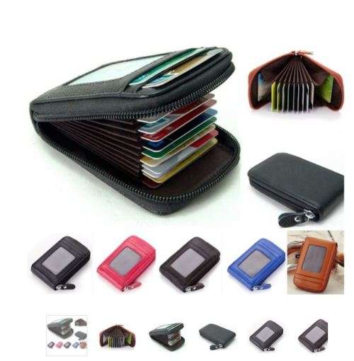 Leather Pocket Credit Card Holder