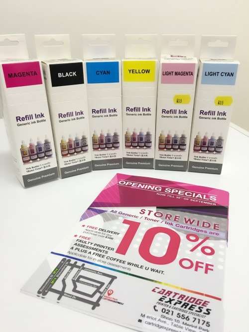 Epson 6 colors Black/ Cyan/ Magenta /Yellow / LC / LM Compatible Ink Bottle (70ml)...SPECIAL