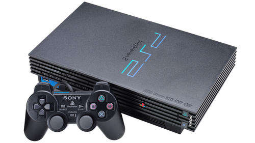 ps2 consol plus games and stearing wheel
