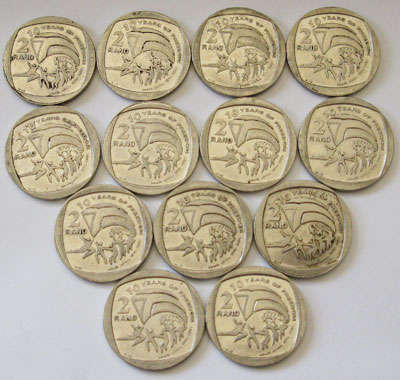 ~ 1 Bid @ R1 for 13~ !!!!!! 10 Years of Freedom R2 Coin