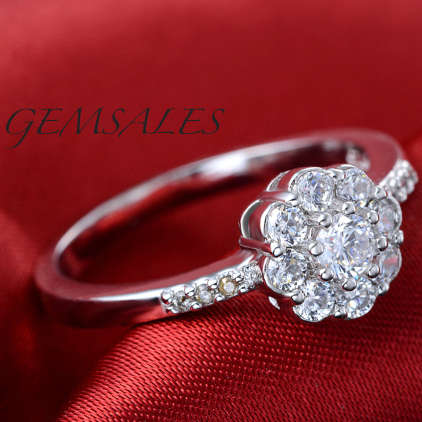 ***1.20 CARAT SIMULATED DIAMOND RING ~STAMPED S925~ SIZE 7 3/4 - P***