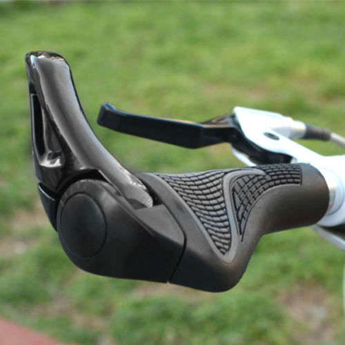 CHRISTMAS GIFT IDEA*Rubber Mountain MTB Bike Bicycle Cycling Lock-on Handlebar Grips* 2 AVAILABLE *