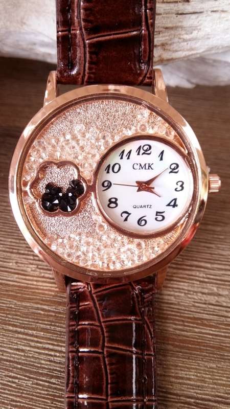 ***New 2016 fashion women quicksand watch ~ ladies flower diamond dress quartz***