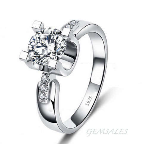 #NEW ARRIVAL# SPECTACULAR SIMULATED DIAMOND RING   ~STAMPED S925~ SIZE 6 1/2