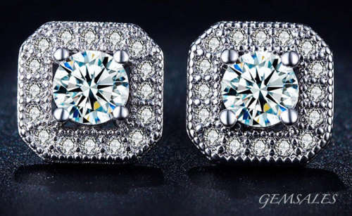 ELEGANT CUSHION CUT SIMULATED DIAMOND EARRINGS ##NEW ARRIVAL##
