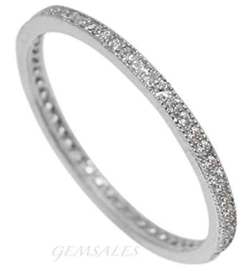 ELEGANT CZ ETERNITY RING ***S925*** SIZE 8