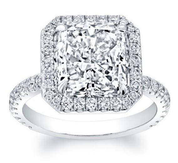5.99 Ct  BRILLIANT CUT PRINCESS  Cr. DIAMOND RING *S925*   SIZE 7