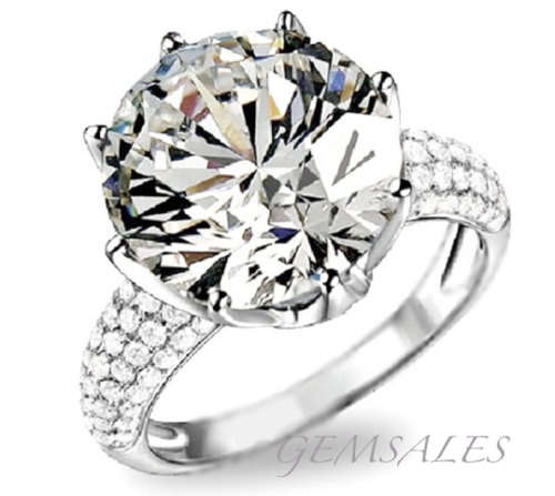 5.69ct  SOLITAIRE - SIMULATED DIAMOND  ***S925***   SIZE 8.75 - R - 59mm