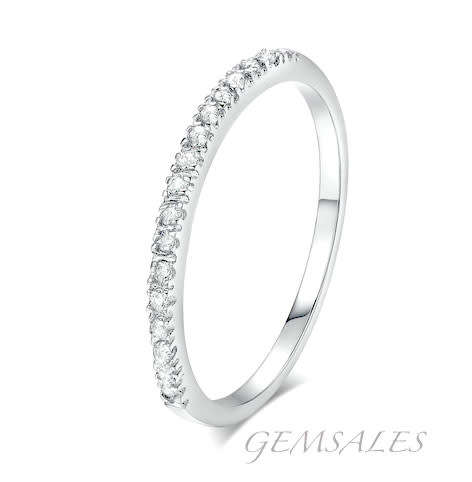 18KGP   *WHITE GOLD PLATED*      SIZE  7   - O  - 54.5mm