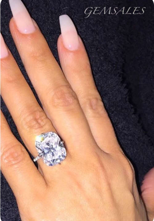 4ct Brilliant Cushion Cut *Kim Kardashian Engagement Ring*   SIZE   10.25   -   U   -   63mm