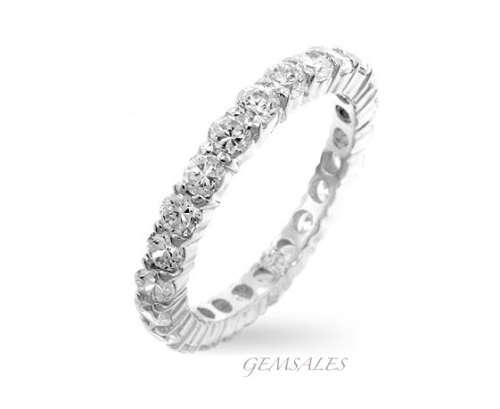 2.5ct Brilliant Cut Cubic Zirconia Eternity Band - Full round -   SIZES   5  / 6   AVAILABLE