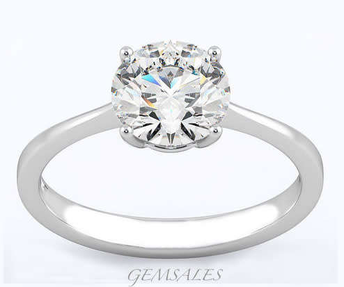 1.25ct Brilliant Cut Solitaire Sim Diamond CZ   *18KGP*   SIZE  9