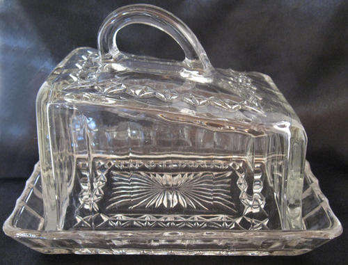 Vintage Slant Top Dome Butter Dish!!!