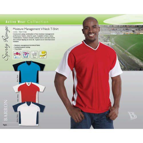Moisture Management V-Neck T-shirt