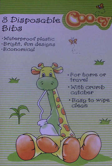 COOEY PACK OF  8 DISPOSABLE BIBS