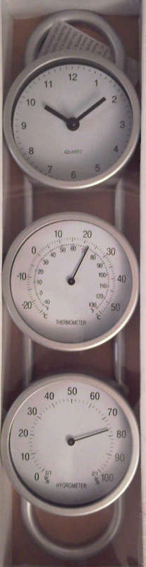 Wall Clock 3 Function Approx. 38 x 10 CM