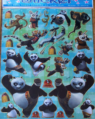 Kung-Fu Panda Sticker Set